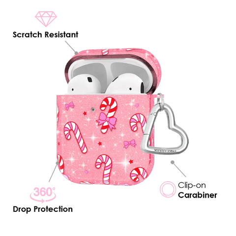 Pink Peppermint Princess AirPod Case