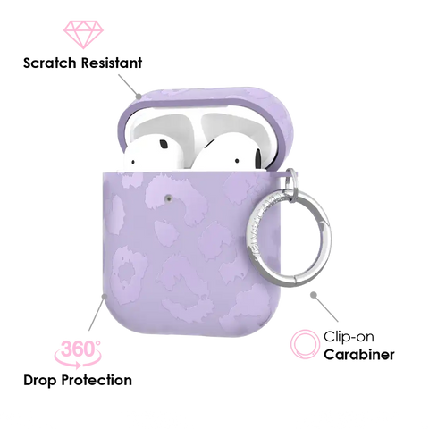 Lilac Leopard AirPod Case