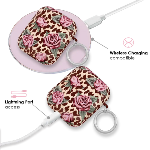Rosy Leopard AirPod Case