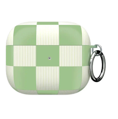 Pistachio Vibe Checkered AirPod Case
