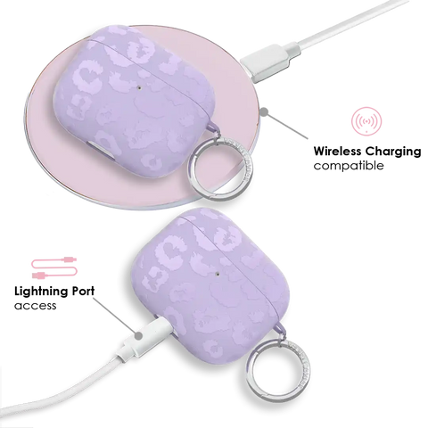 Lilac Leopard AirPod Case