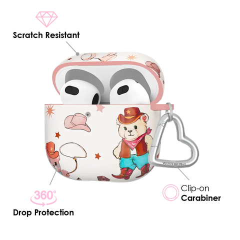 Cowboy Teddy AirPod Case