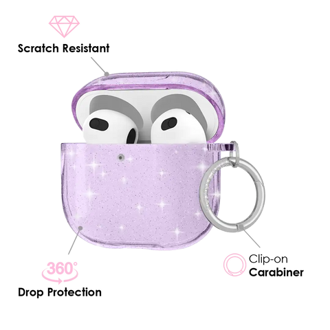 Lilac Stardust AirPod Case
