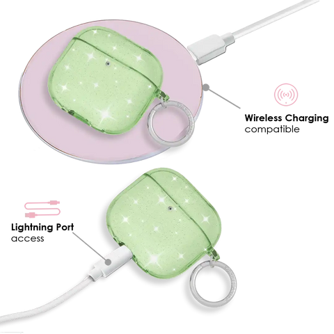 Lime Stardust AirPod Case