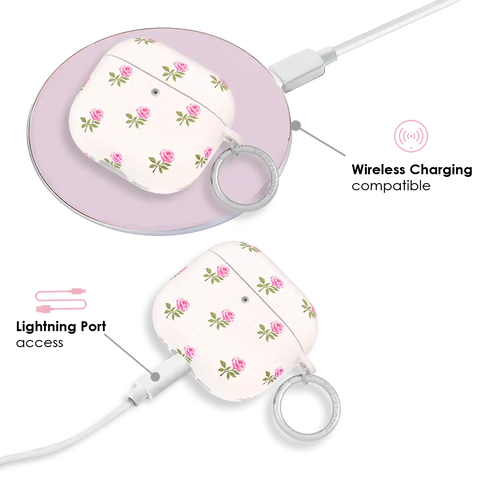Pink Peony Floral AirPod Case