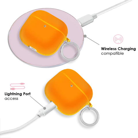 Neon Orange AirPod Case