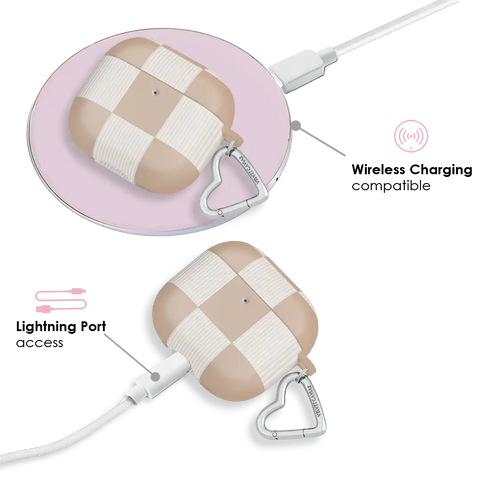 Nude Vibe Checker AirPod Case