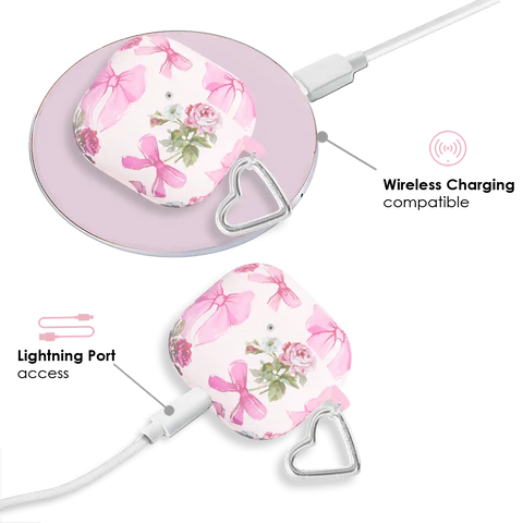 Posie Pink Bow AirPod Case