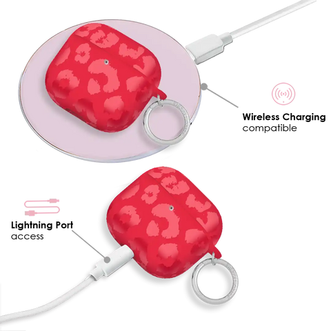 Red Hot Leopard AirPod Case