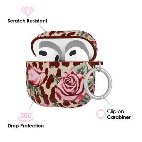 Rosy Leopard AirPod Case