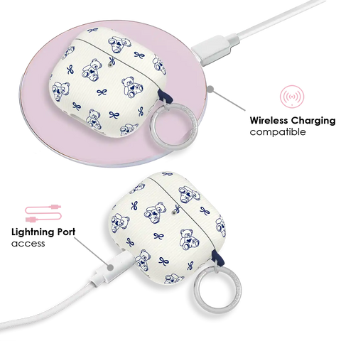 Preppy Teddy AirPod Case