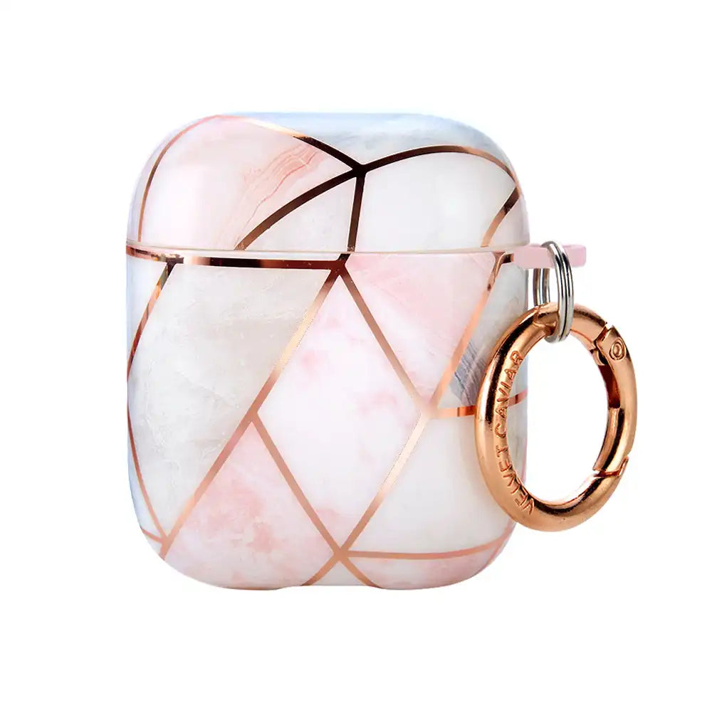 Geometric Marble Airpods Case