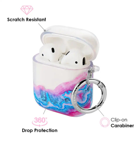 Geode Glitter Airpods Case