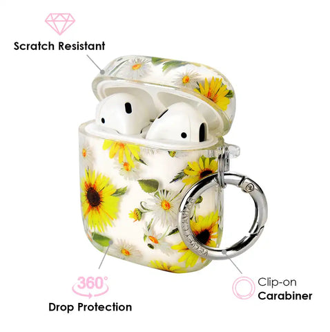 Sunflower Daisy Airpods Case