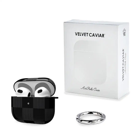 Noir Vibe Checkered AirPod Case