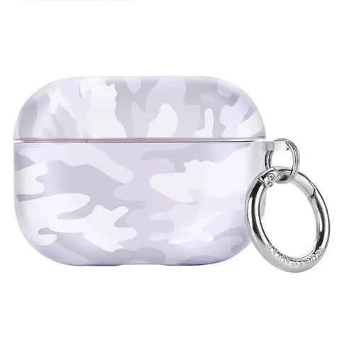 White Clouds Camo Airpods Case