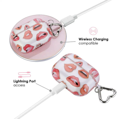 Nude Lips Airpods Case