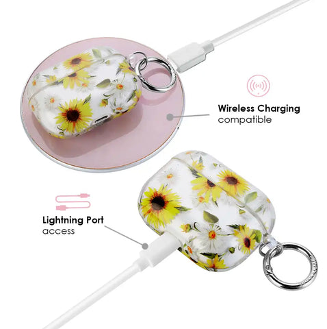 Sunflower Daisy Airpods Case