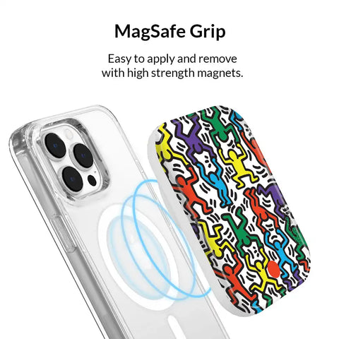 Keith Haring Rainbow Dancers Portable MagSafe Charger Power Pack