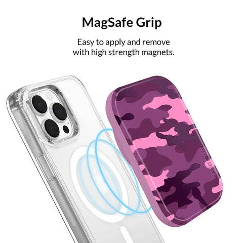 Magenta Camo Portable MagSafe Charger Power Pack