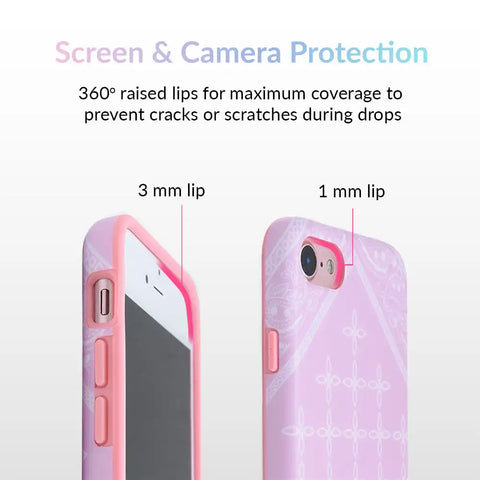 Pink Bandana iPhone Case by Kendall Vertes
