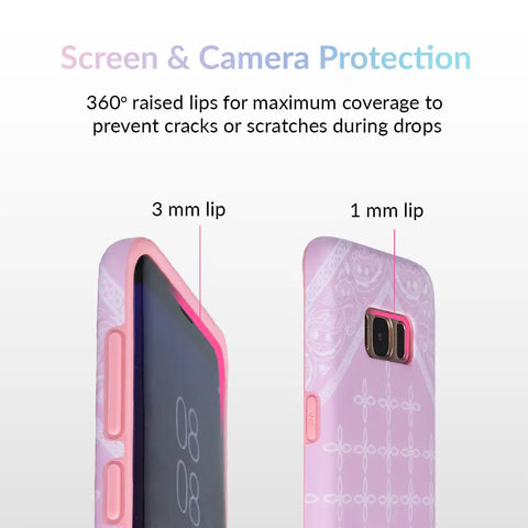 Pink Bandana iPhone Case by Kendall Vertes
