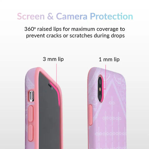 Pink Bandana iPhone Case by Kendall Vertes