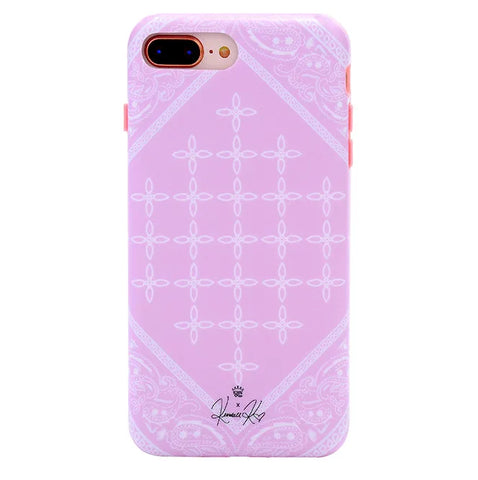 Pink Bandana iPhone Case by Kendall Vertes