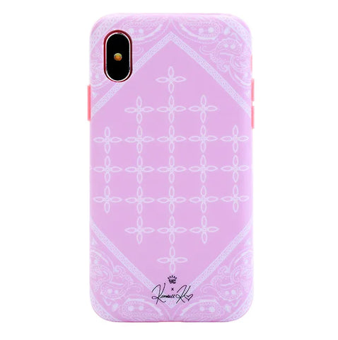 Pink Bandana iPhone Case by Kendall Vertes
