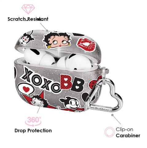 Betty Boop Sassy Glitter Airpod Case