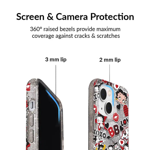 Betty Boop Sassy Glitter iPhone Case