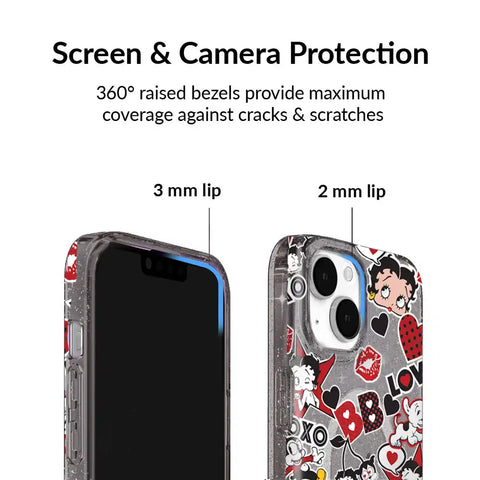 Betty Boop Sassy Glitter iPhone Case