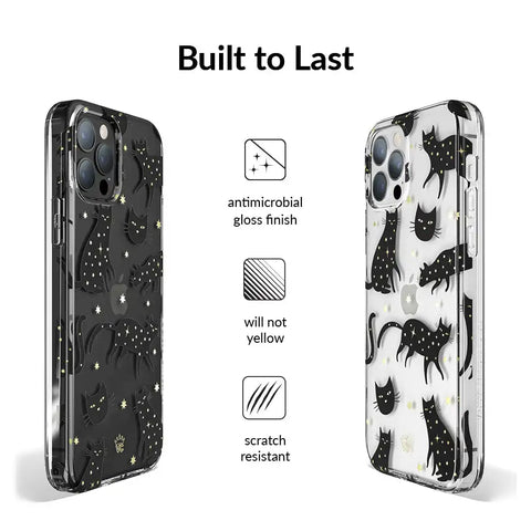 Black Cat Clear iPhone Case