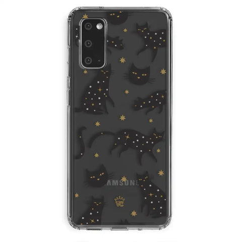 Black Cat Clear Samsung Galaxy Case