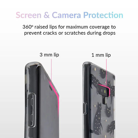 Black Cat Clear Samsung Galaxy Case