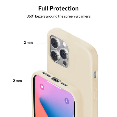 Beige Silicone iPhone Case