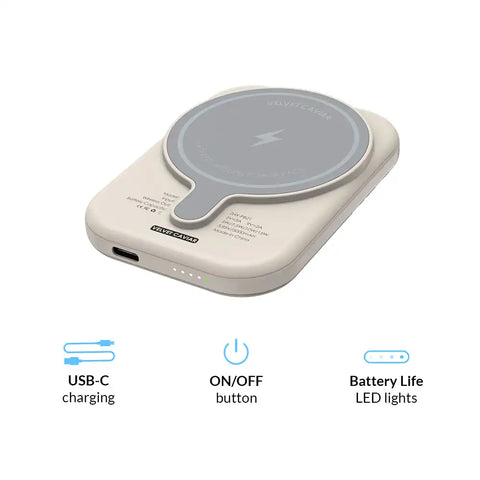Stone Leopard Portable MagSafe Charger Power Pack