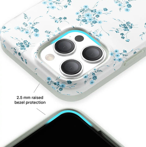 French Blue Floral iPhone Case