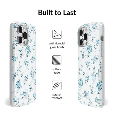 French Blue Floral iPhone Case