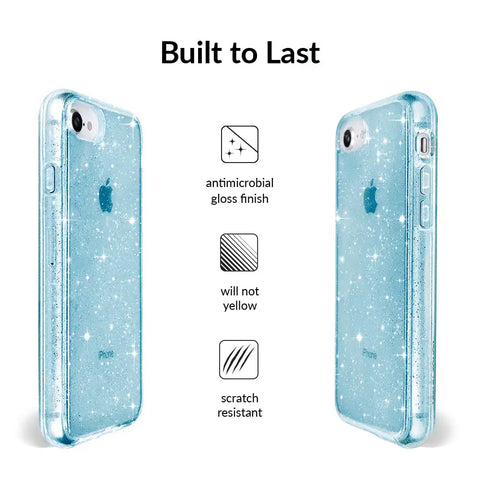 Blue Stardust Glitter iPhone Case