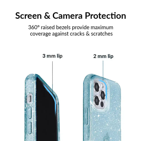 Blue Stardust Glitter iPhone Case