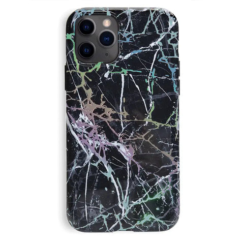 Holo Black Marble iPhone Case