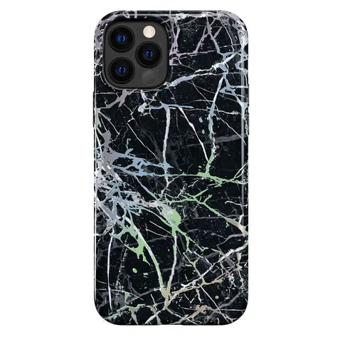 Holo Black Marble iPhone Case