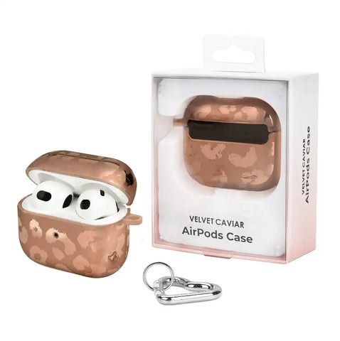 Bronze Chrome Leopard AirPod Case