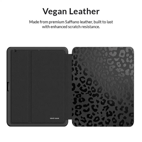 Black Leopard iPad Case