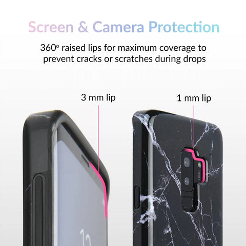 Black Marble Samsung Case