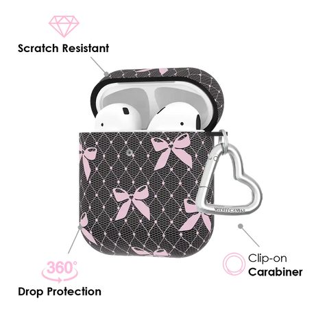 Lacy Pink Bows AirPod Case