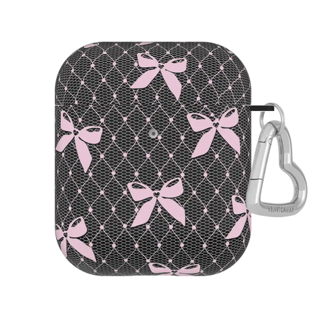 Lacy Pink Bows AirPod Case