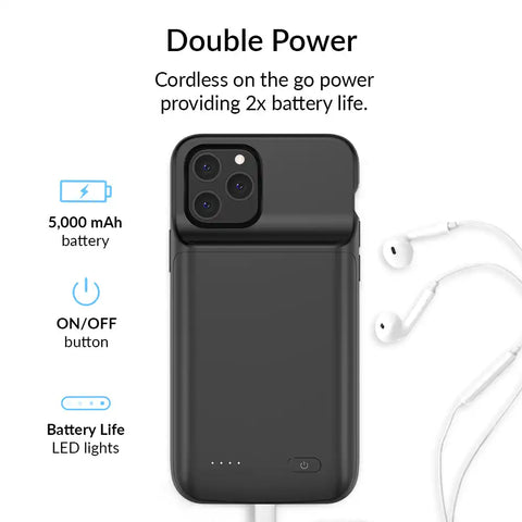 Black iPhone Charging Case