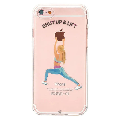 Shut Up & Lift iPhone Case Blonde Hair